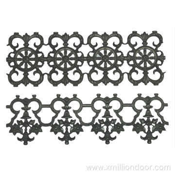 Ornamental wrought iron rosettes